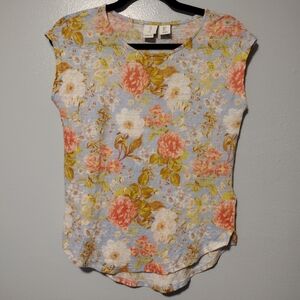 Joie Floral Linen Top